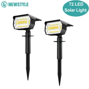 🌞 72/68 LED Solar Landscape Spotlights | Outdoor 2-in-1 Solar Powered Wall & Garden Light | 3 Modes for Front Door & Backyard