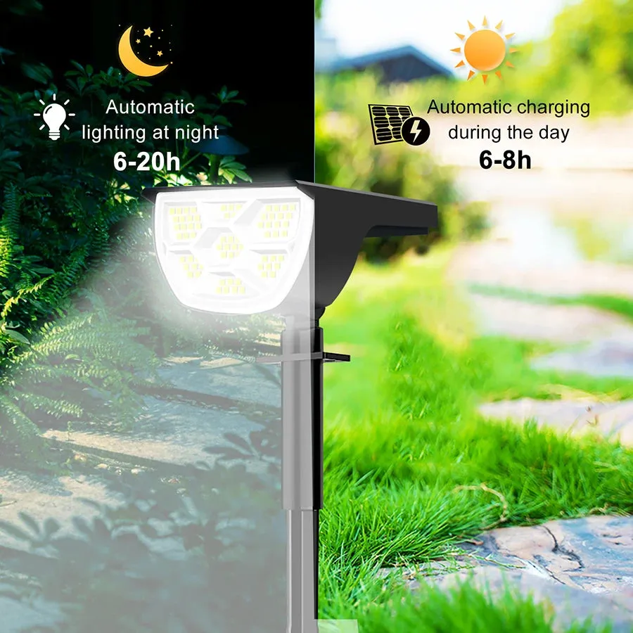 🌞 72/68 LED Solar Landscape Spotlights | Outdoor 2-in-1 Solar Powered Wall & Garden Light | 3 Modes for Front Door & Backyard