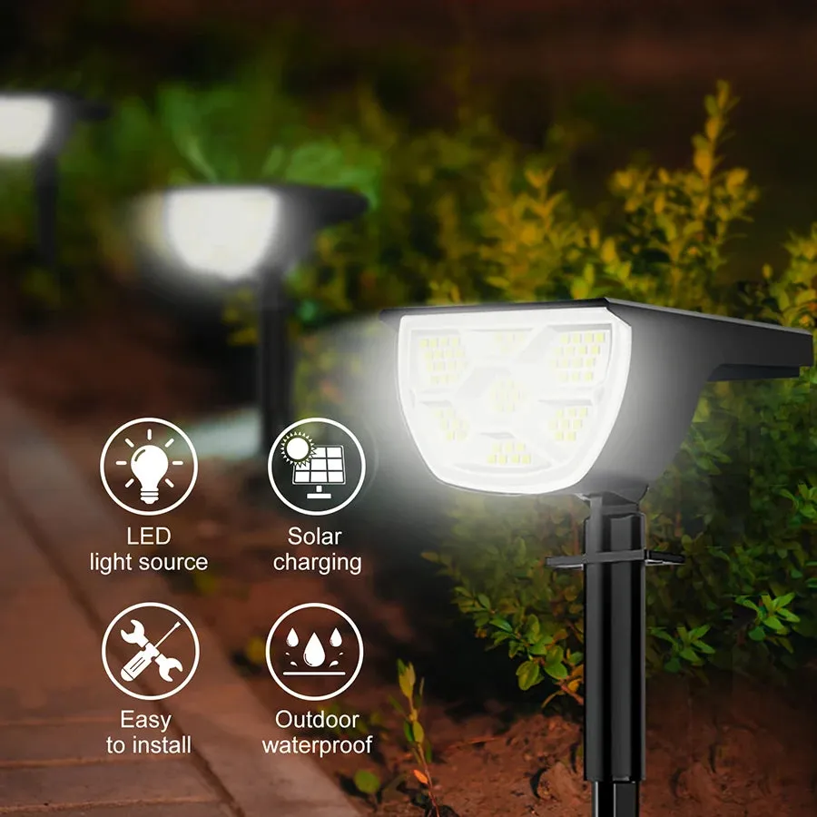 🌞 72/68 LED Solar Landscape Spotlights | Outdoor 2-in-1 Solar Powered Wall & Garden Light | 3 Modes for Front Door & Backyard