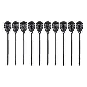 10 Pack Solar Torch Lights 96 LED Flickering Lighting Dancing Flame Garden Lamp