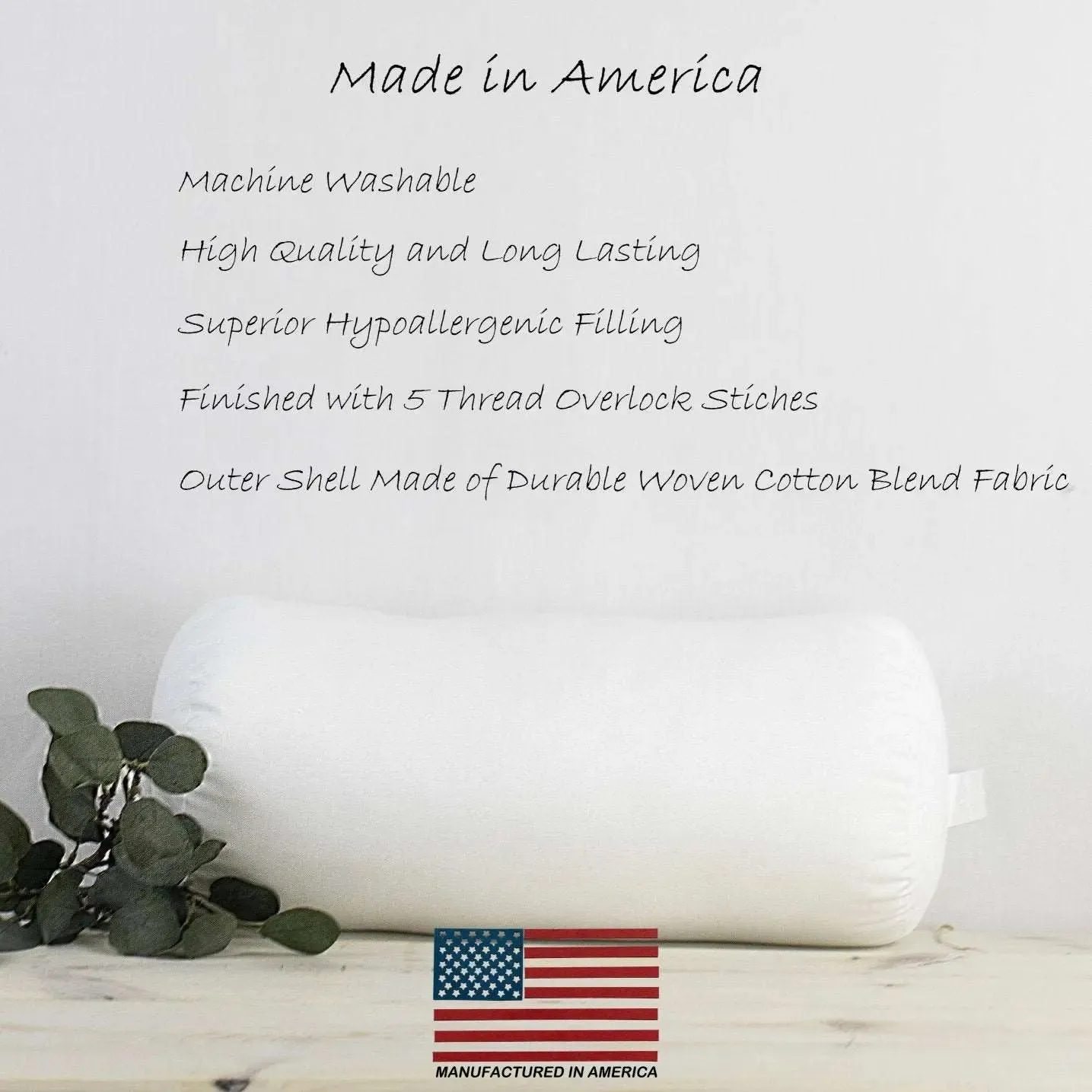 10x30 | Bolster Insert | Indoor Outdoor Hypoallergenic Polyester Fill | Quality Insert | Premium Insert