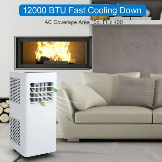 12000 BTU Electric Portable Air Cooler Dehumidifier Cool Fan