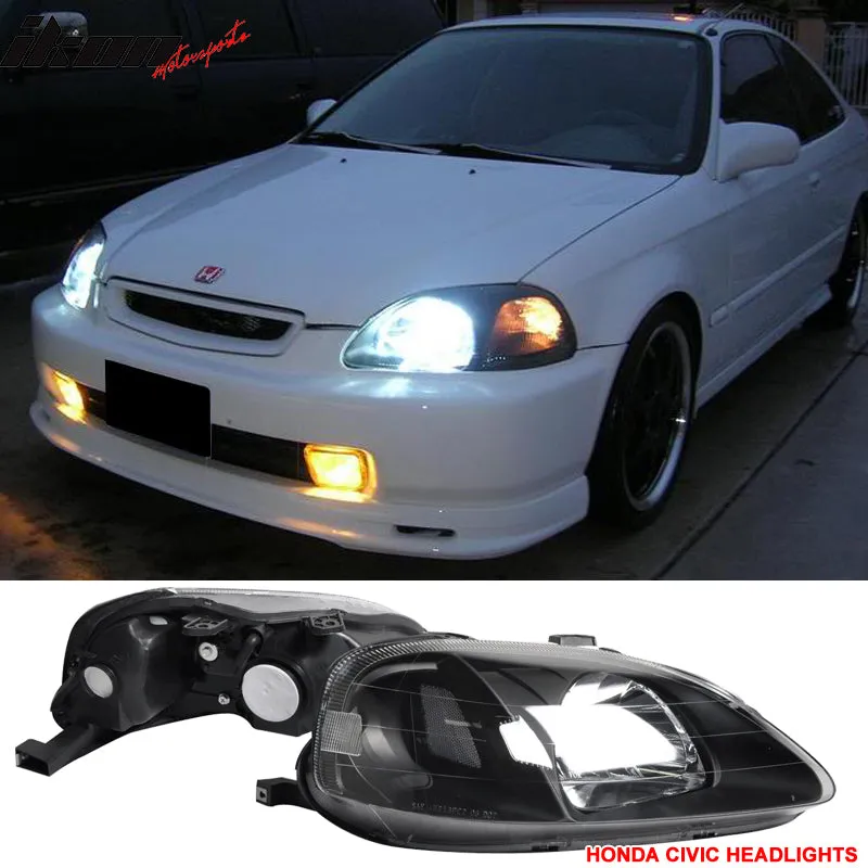 25W H4 Dual Beam LED kit w/ Fits 99-00 Civic JDM Housing Headlight