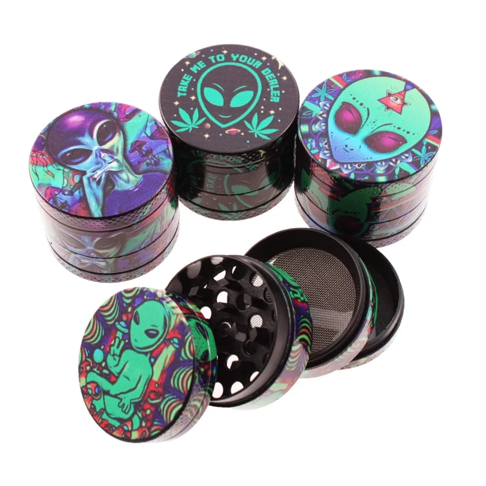 40mm 4-Part Alien Grinders - Assorted Design