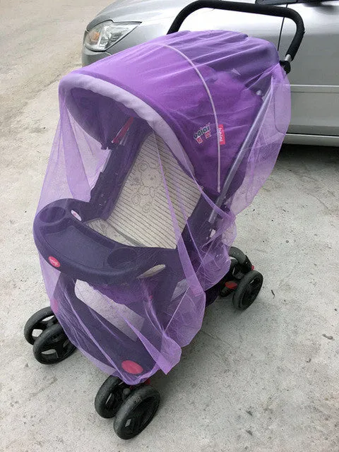 5 colors 150cm summer children baby stroller pushchair mosquito net netting accessories curtain carriage cart cover insect care