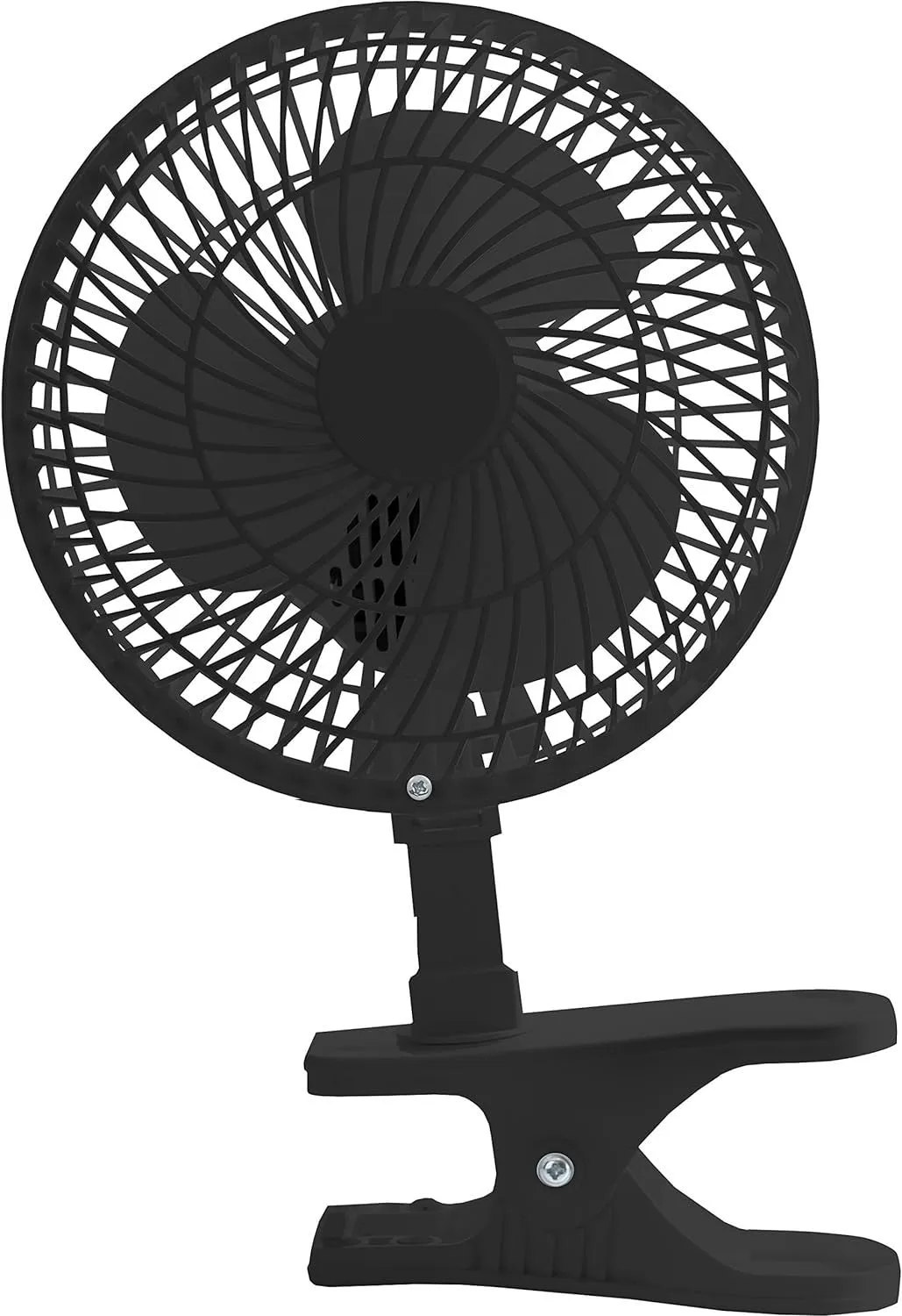 6-inch Convertible Desk Fan Clip On Base or Tabletop - Black