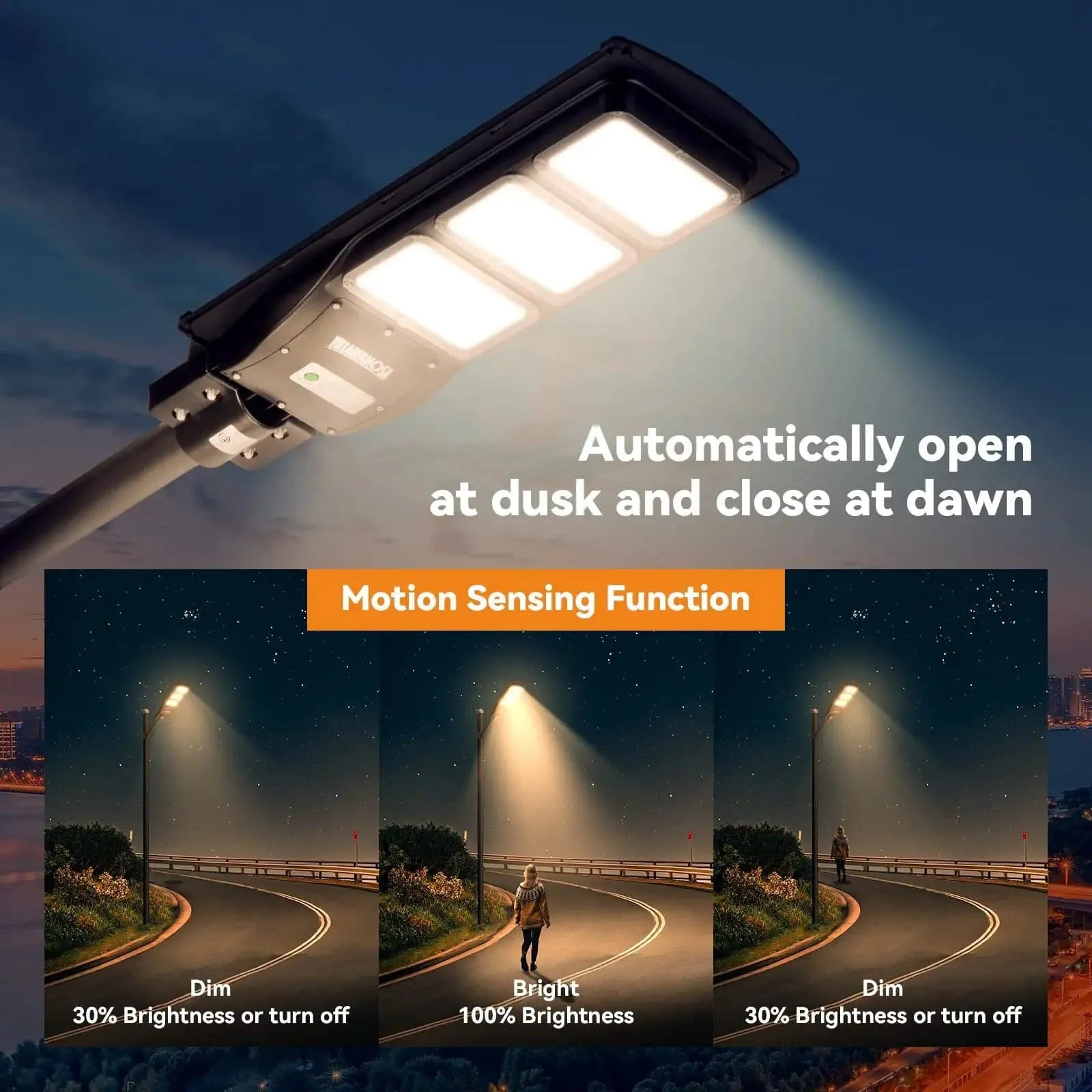 90W 120W Solar street LED lights -warm white/ white