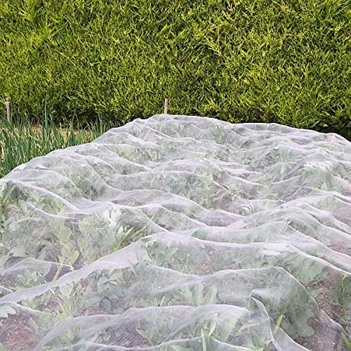 Anaya Mosquito Net 4'x10' Mosquito Insect Bug Screen Netting, Garden Netting Barrier Protect Vegetables Flowers Fruits Plants, (Model: NEW-DIV-061), White