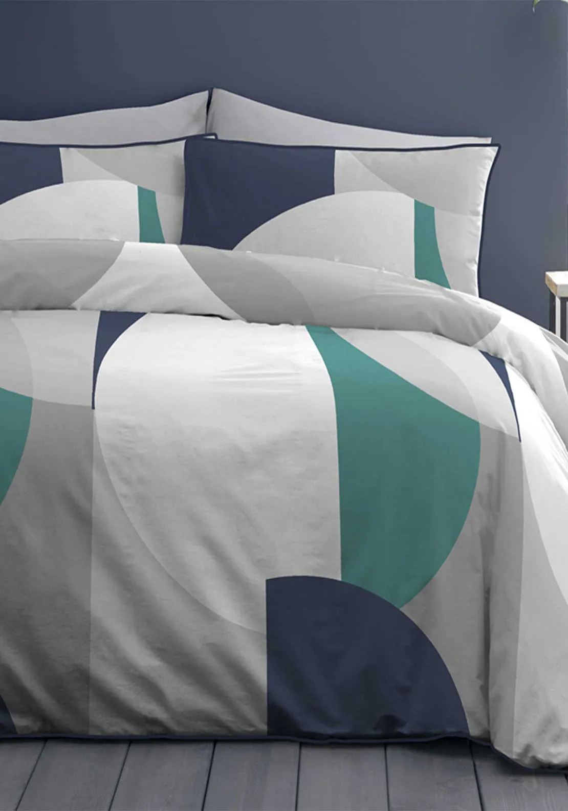 Appletree Finn Super King Duvet Cover Set, Navy