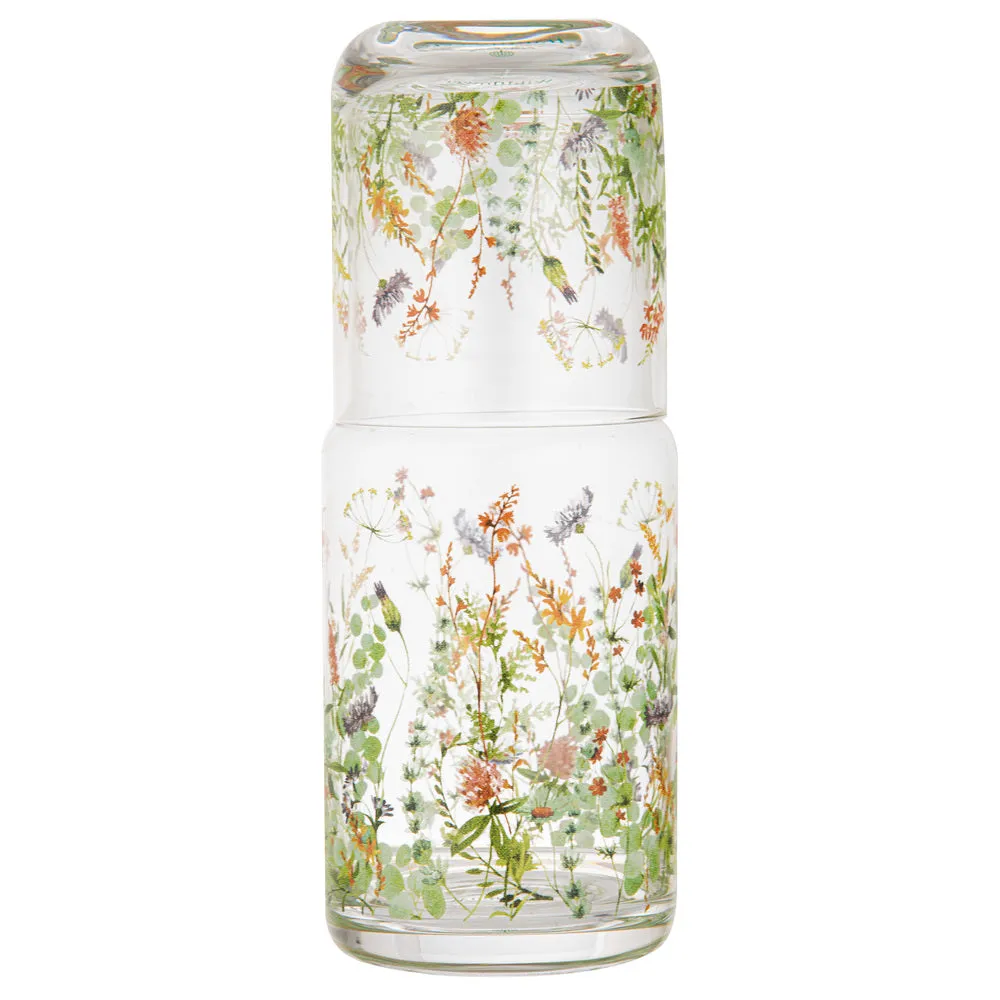 Ashdene Wildflowers Crystal Carafe & Glass Set