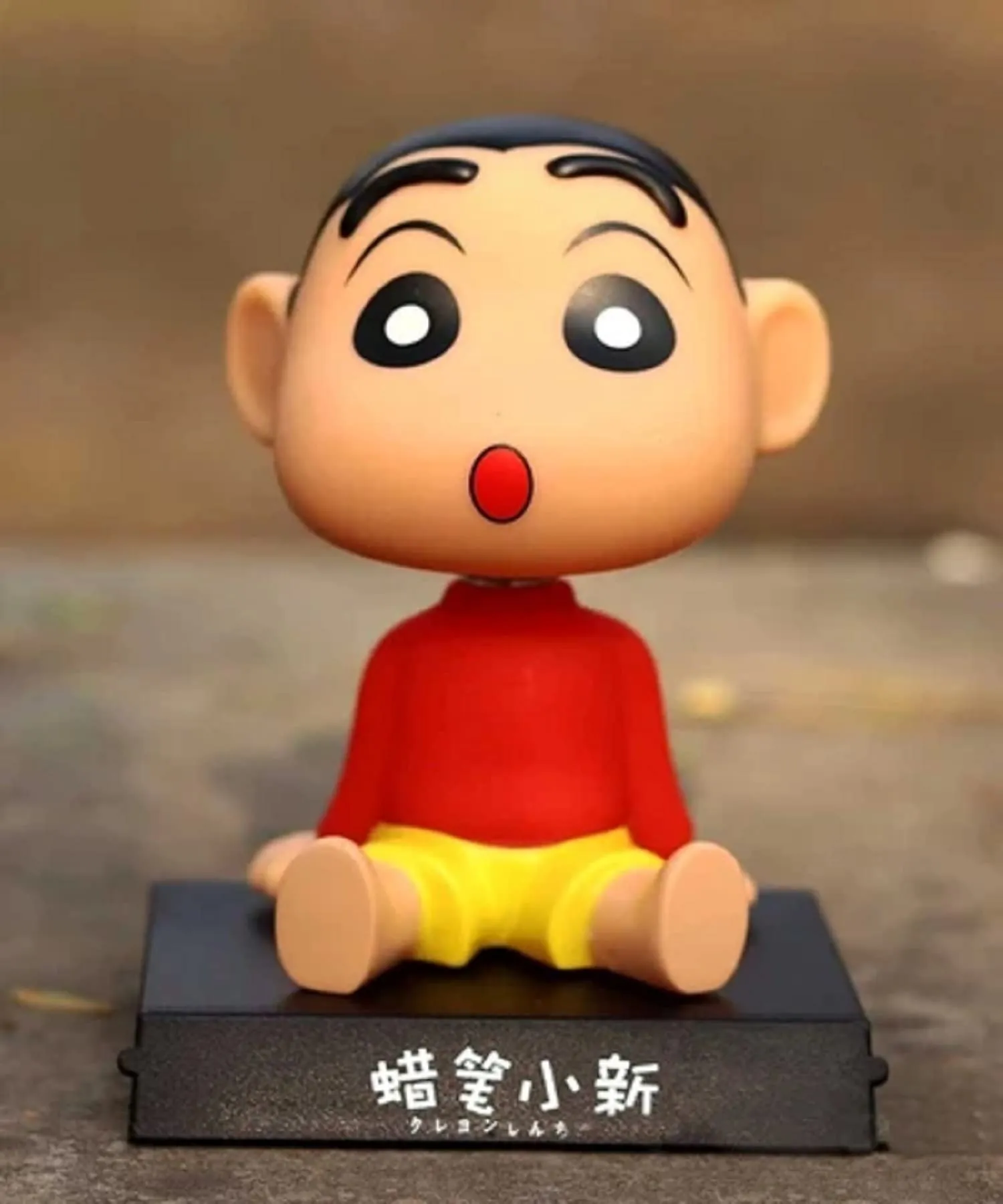 AUGEN Super Hero Shinchan Action Figure Limited Edition Bobblehead with Mobile Holder for Car Dashboard, Office Desk & Study Table (Pack of 1)