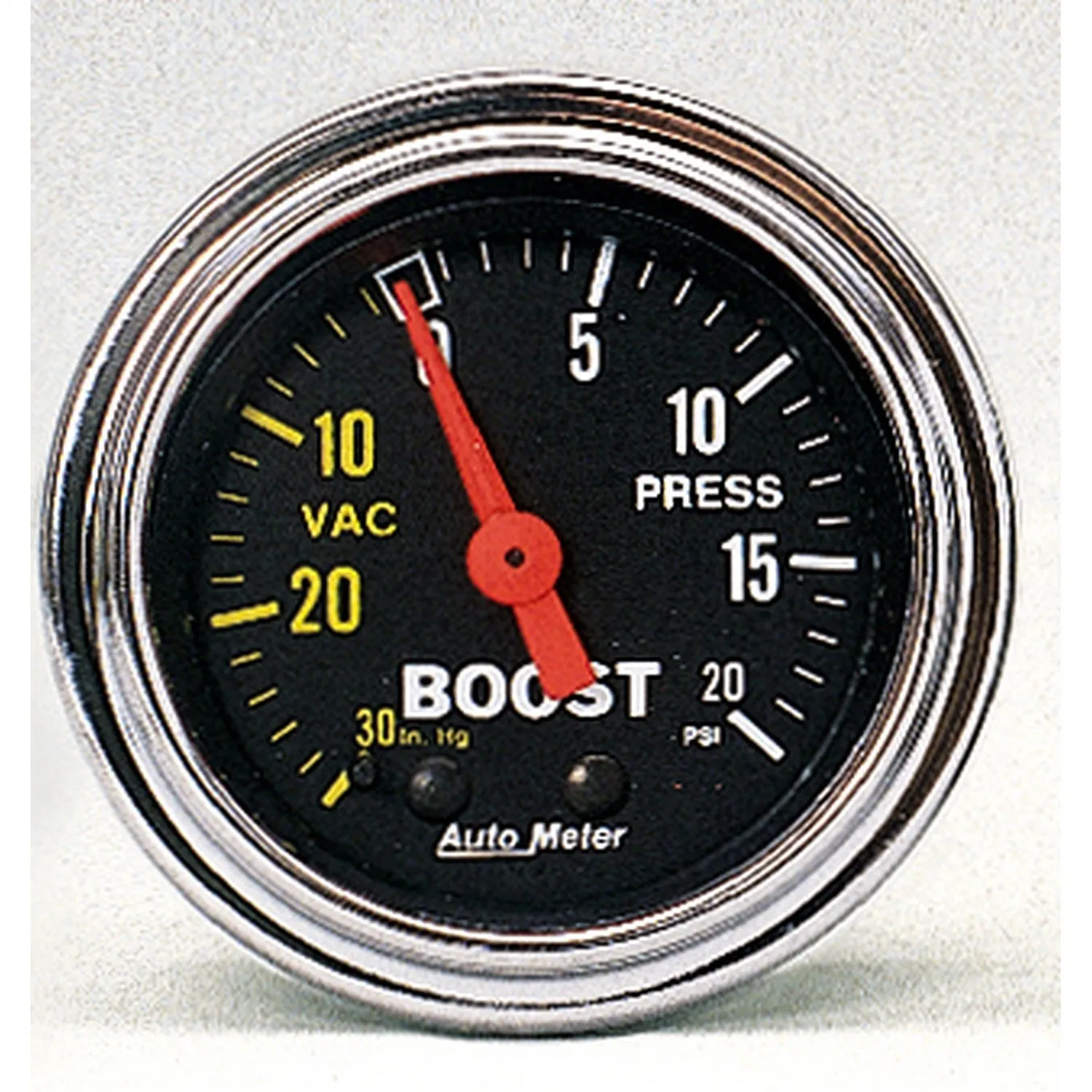 AutoMeter 2401 GAUGE; VAC/BOOST; 2 1/16in.; 30INHG-20PSI; MECHANICAL; TRADITIONAL CHROME