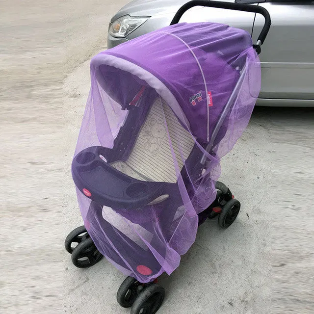 Baby Stroller Pushchair Mosquito Insect Shield Net Safe Infants Protection Mesh Stroller Accessories Mosquito Net 150cm