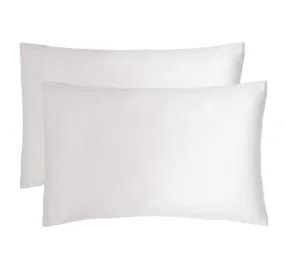 Bamboo Satin Standard Pillowcase Pair White