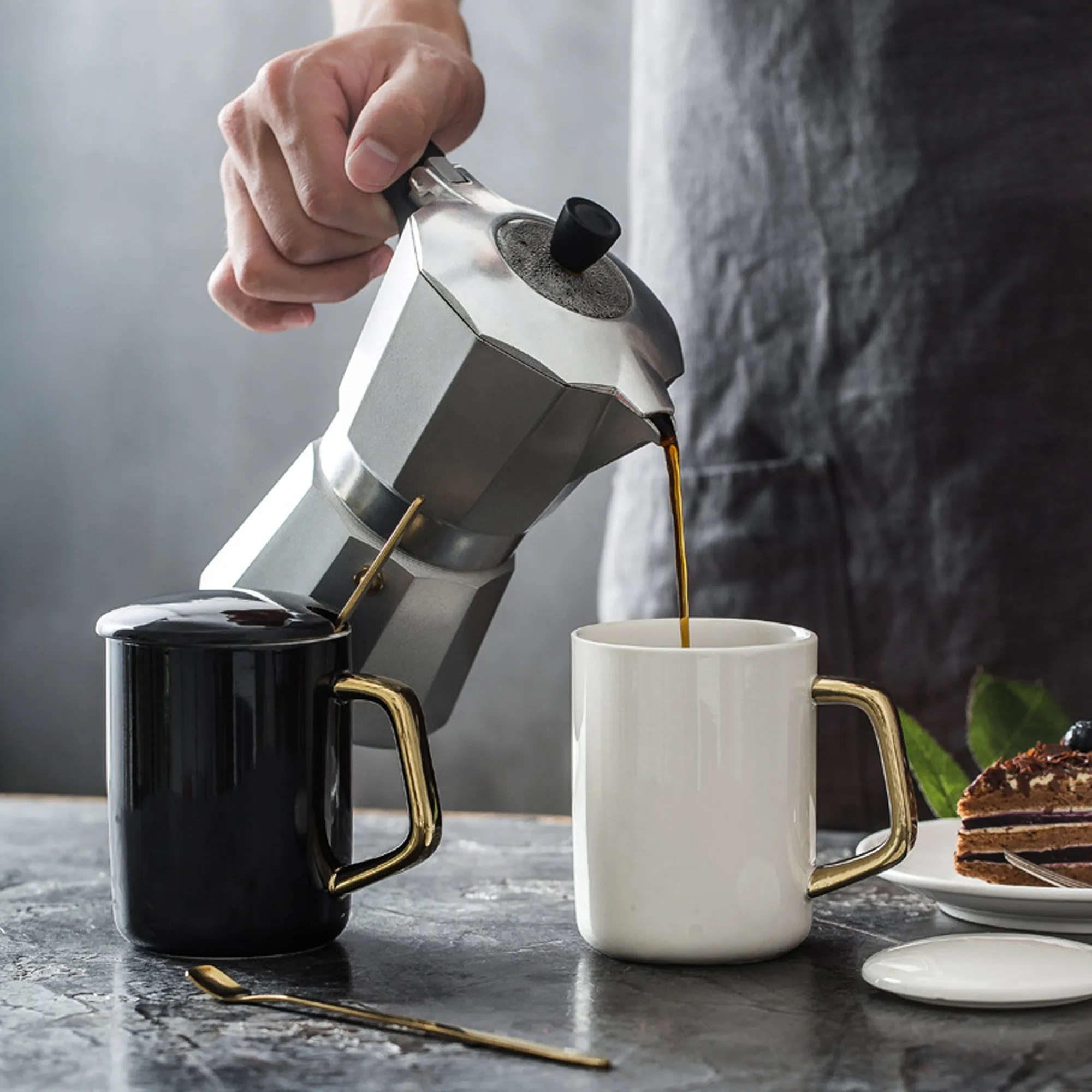 Bene Casa Stovetop Clear Lid Espresso Maker