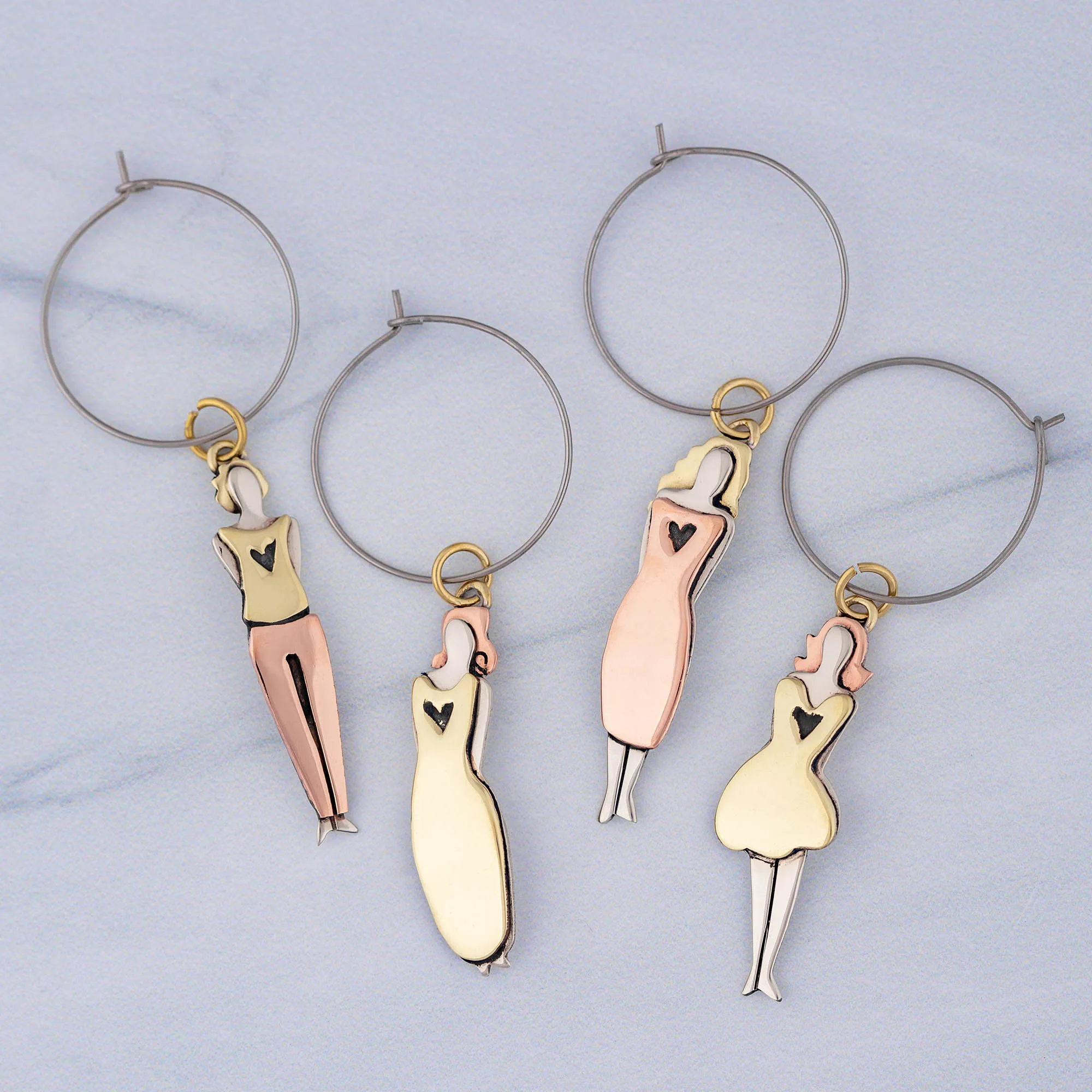 Between Sisters Wine Charms - Set of 4