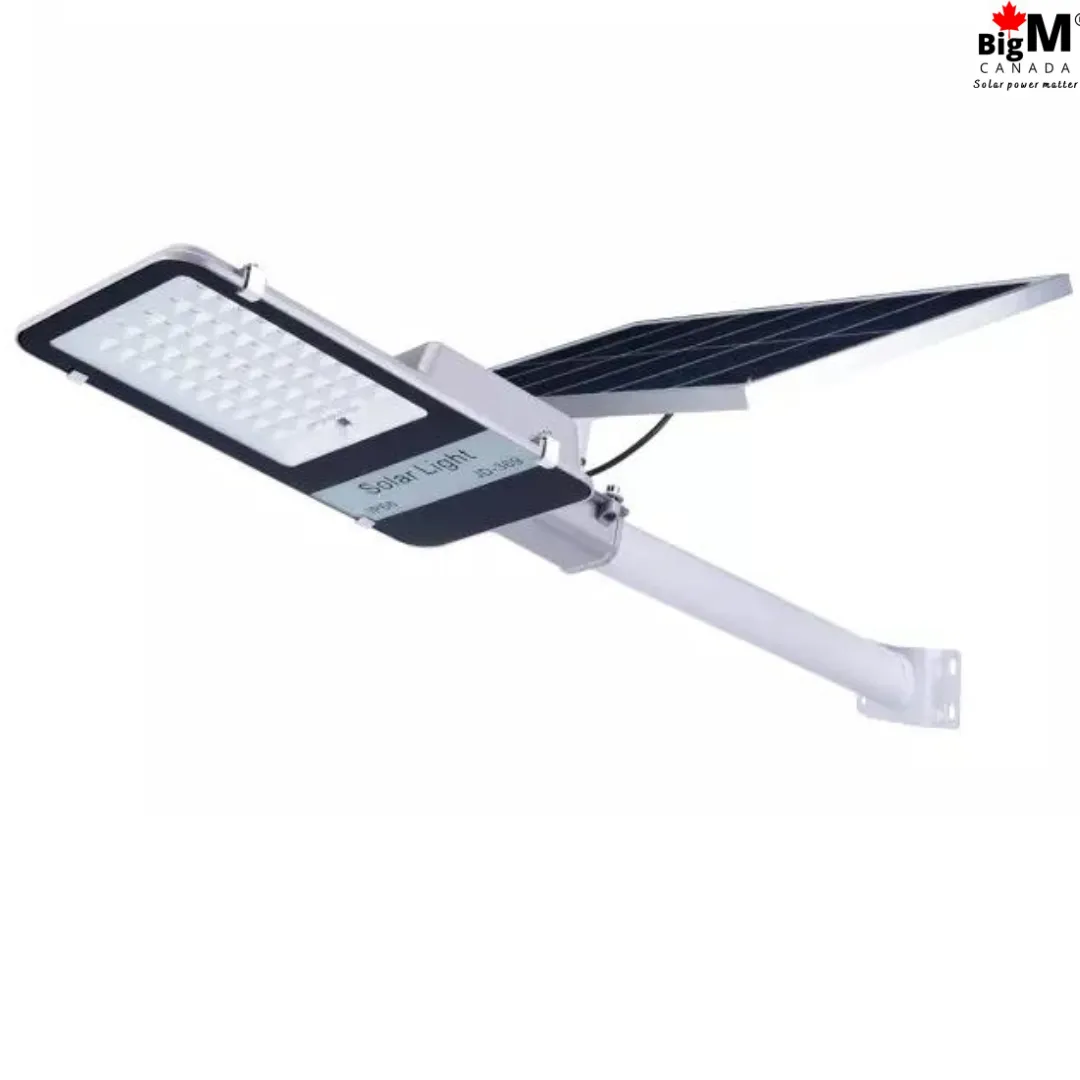 BigM 300W Solar Street Light, Adjustable Solar Panel,  Aluminum Body