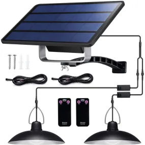 BigM Dual Headed 32 LED Bright Solar Lamp for Gazebo, shades, Trailers