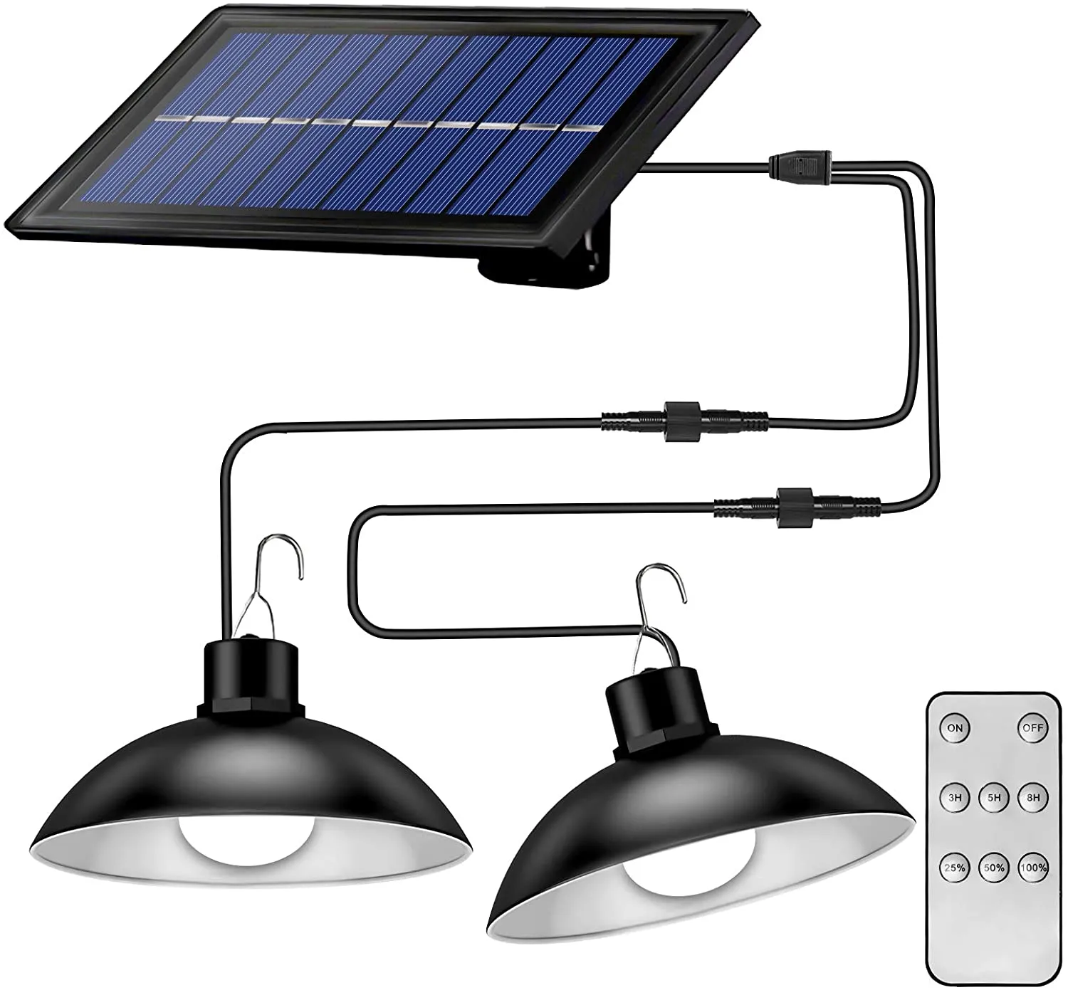 BigM Dual Headed 32 LED Bright Solar Lamp for Gazebo, shades, Trailers