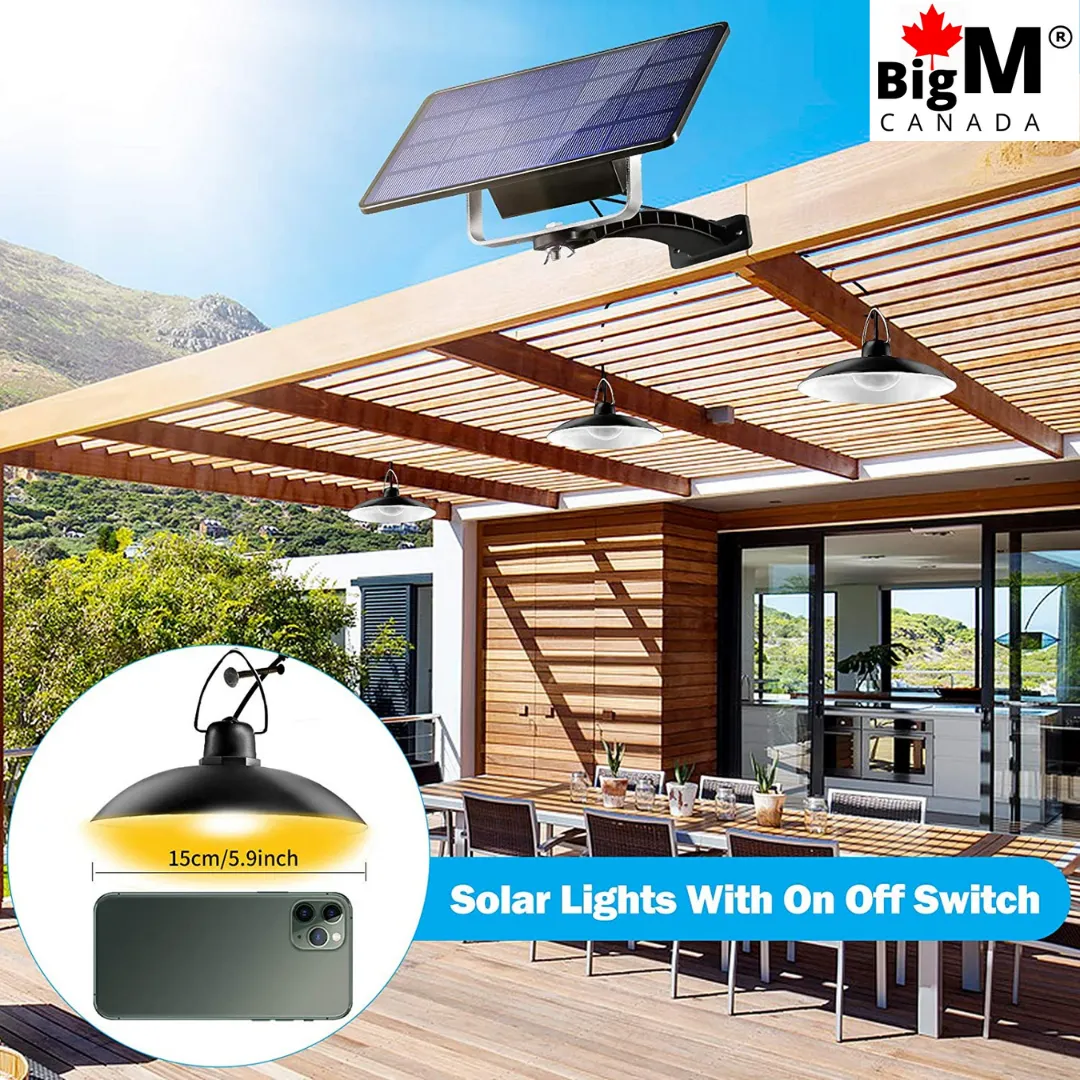 BigM Dual Headed 32 LED Bright Solar Lamp for Gazebo, shades, Trailers