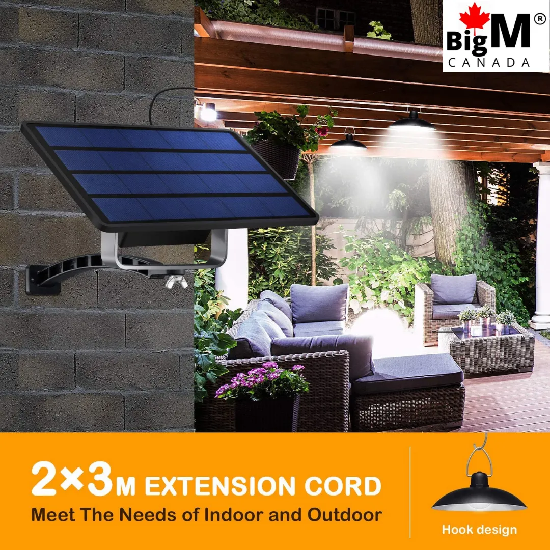 BigM Dual Headed 32 LED Bright Solar Lamp for Gazebo, shades, Trailers