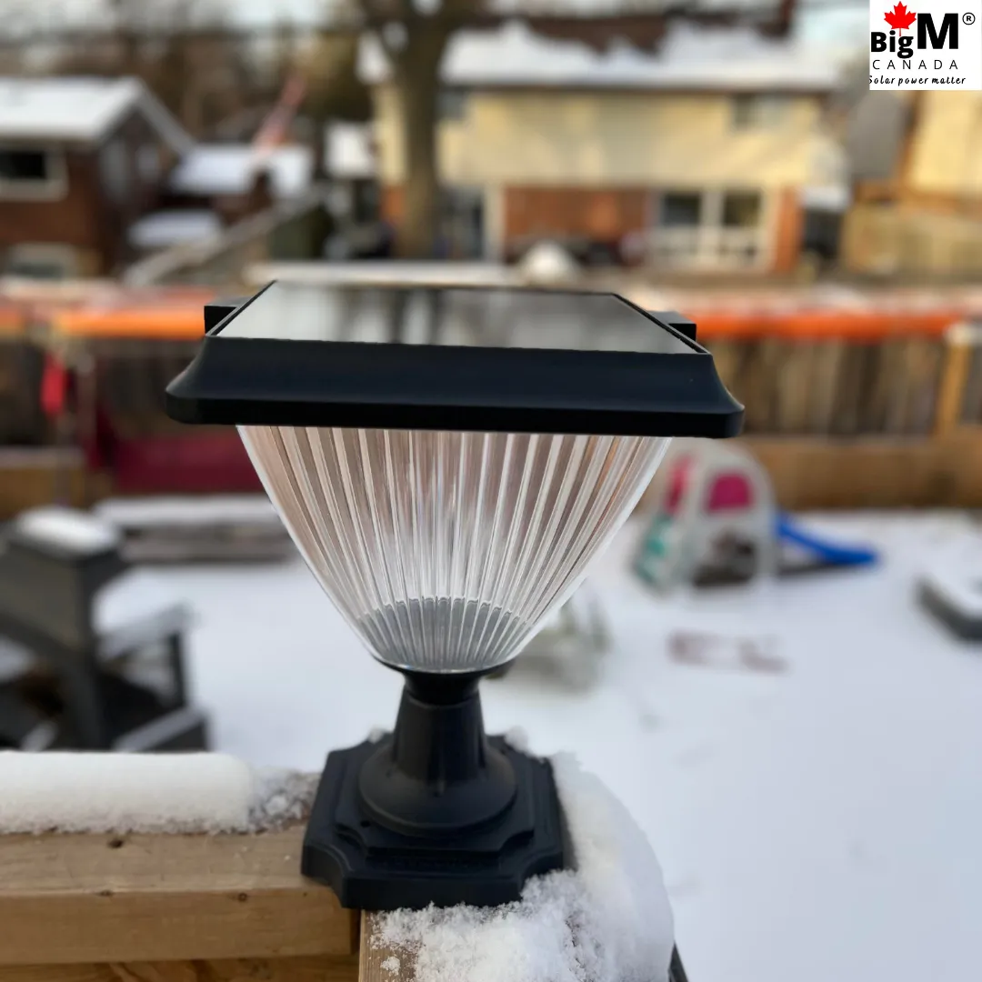 BigM Elegant Looking LED Solar Post Lights for Pillar Fence Post Top