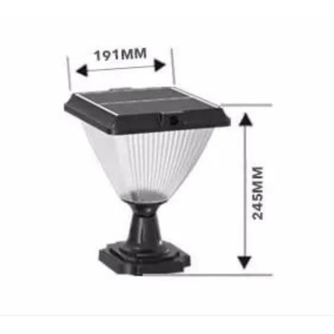 BigM Elegant Looking LED Solar Post Lights for Pillar Fence Post Top