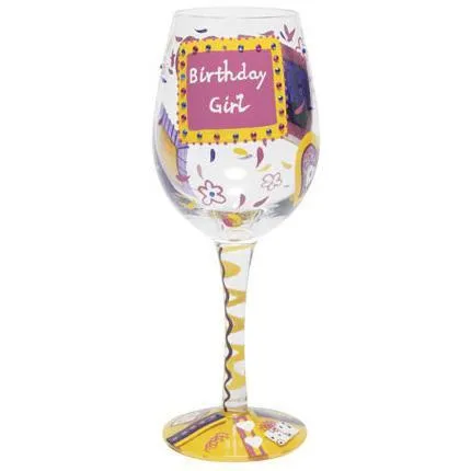 Birthday Girl Wine Glass by Lolita®