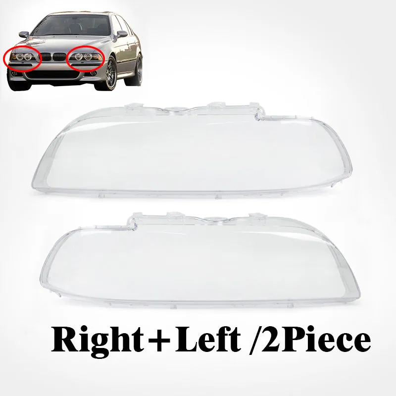 BMW 5 Series/E39 1996-2003 Car Front Headlight Cover For  Auto Shell Headlamp Lampshade Shell Cover Transparent