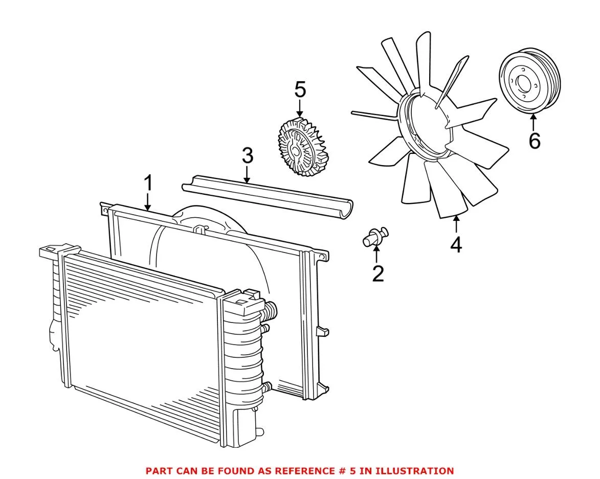 BMW Engine Cooling Fan Clutch 11527500339