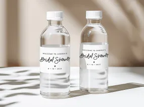 Bridal Shower Water Bottle Labels