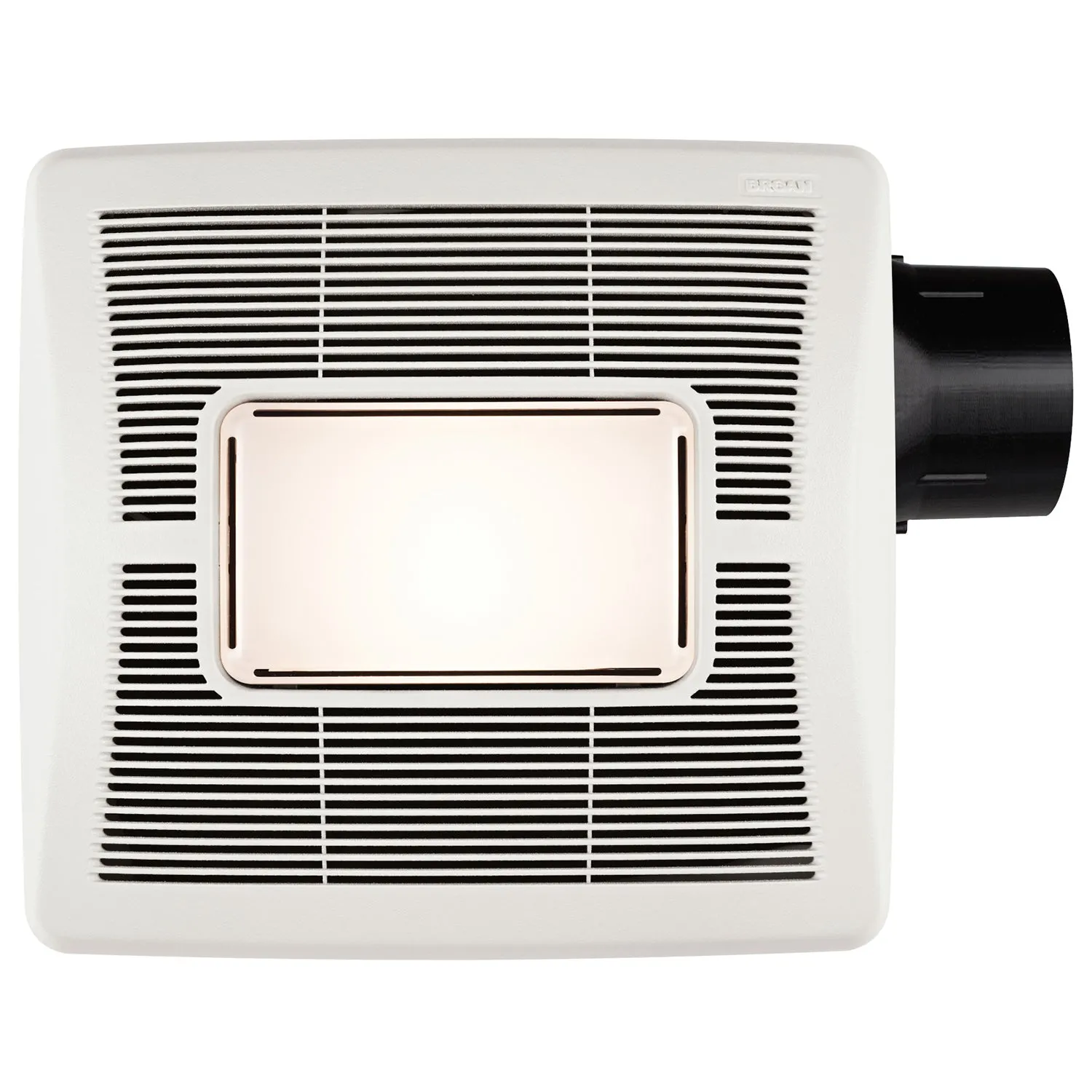 Broan Nutone A70L Flex Series 70 CFM Ceiling Roomside Installation Bathroom Exhaust Fan with Light