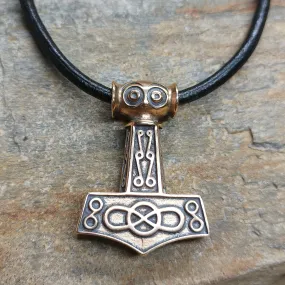 Bronze Odeshög Thors Hammer Pendant