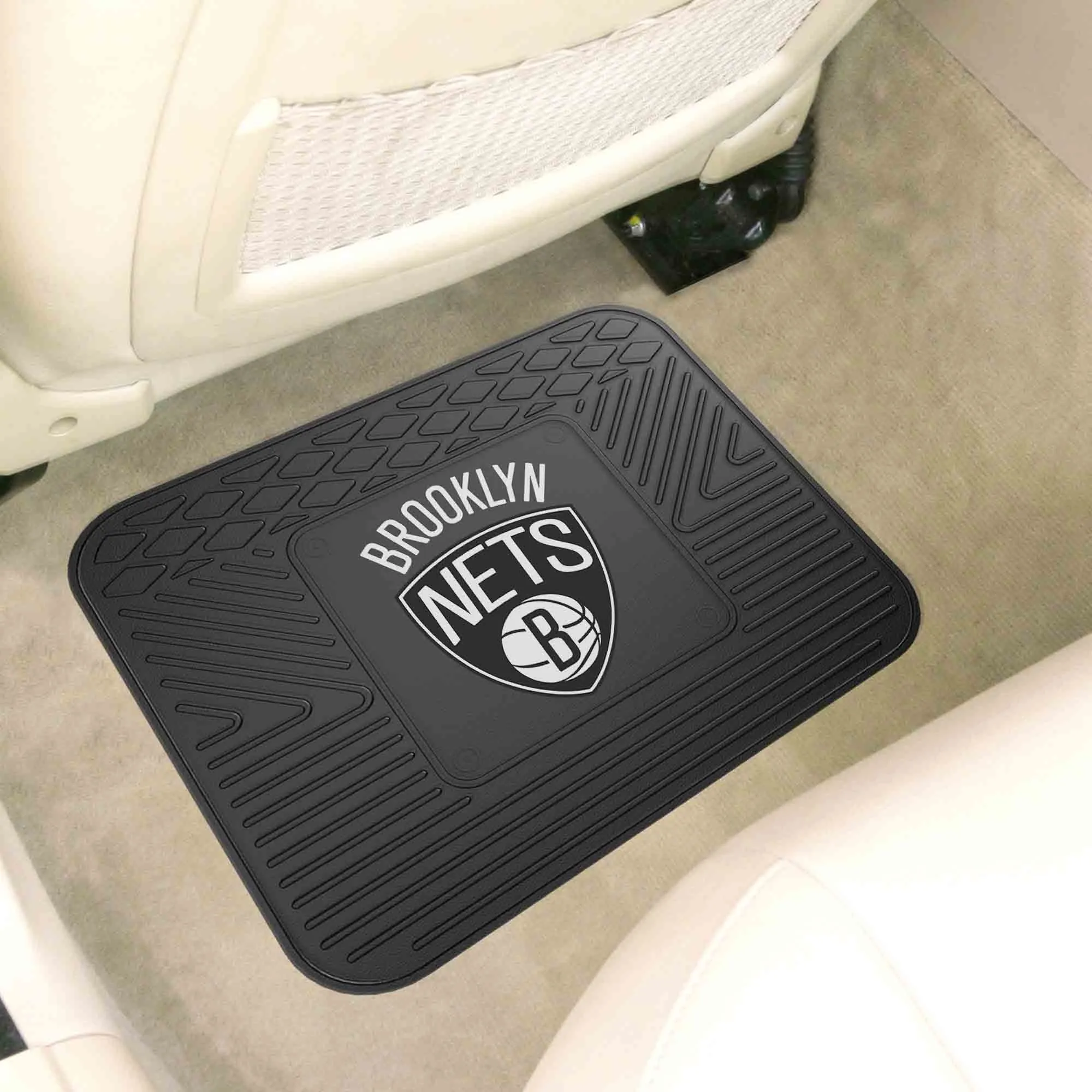 Brooklyn Nets Back Seat Car Utility Mat - 14in. x 17in.