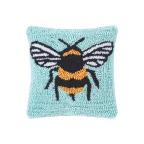 Bumble Bee Hooked Pillow Handmade