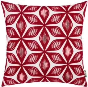 Burgundy Rhombus Pillow