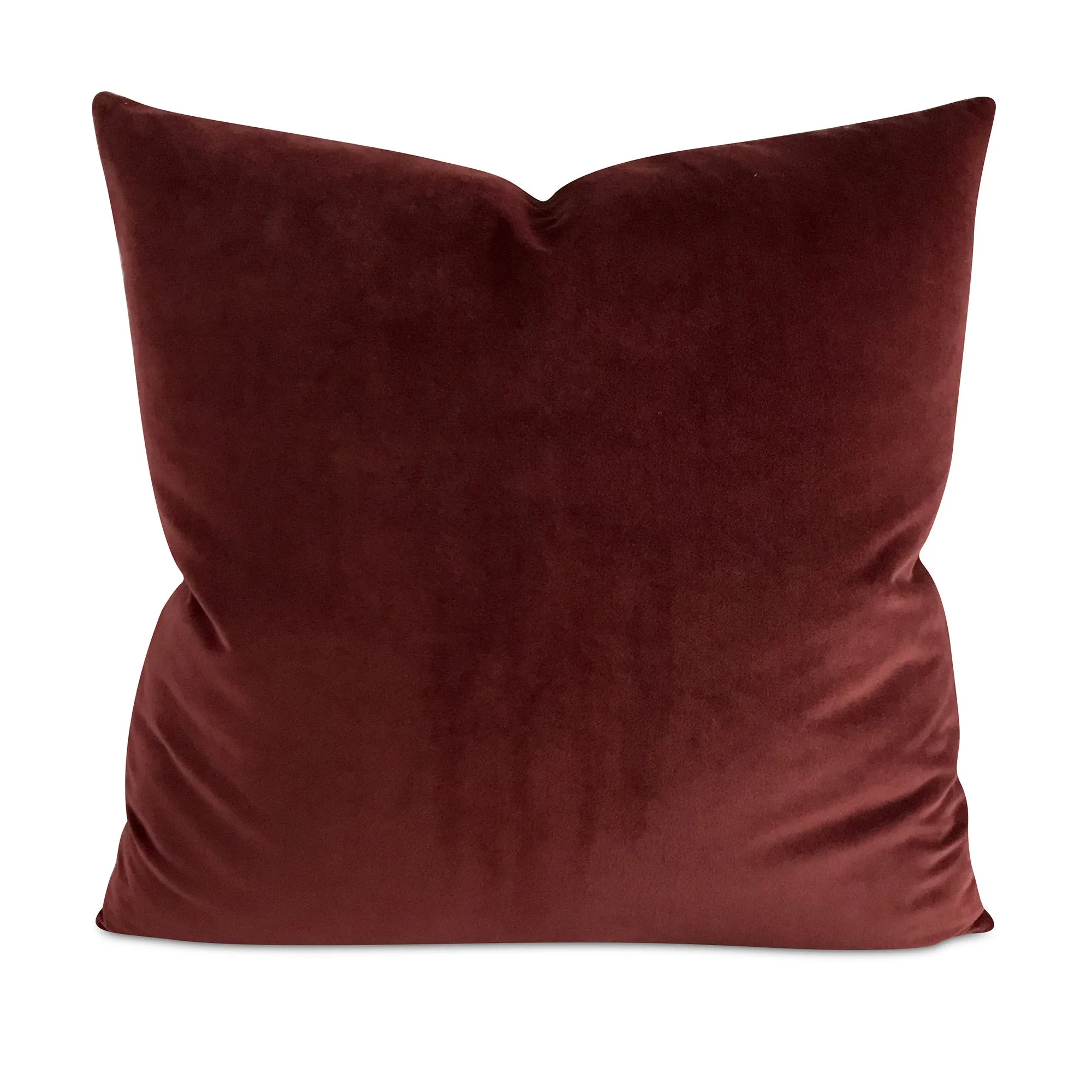 Burgundy Velvet Decorative Pillow Cover