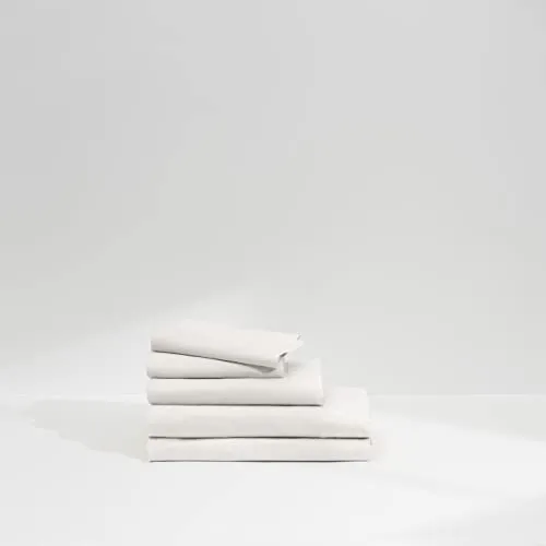 Casper Sleep Percale Sheet Set, California King, White