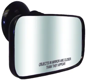 Cipa USA 11050 Suction Cup Mirror; 4 in x 8 in.; Fully Adjustable; Universal Mount;