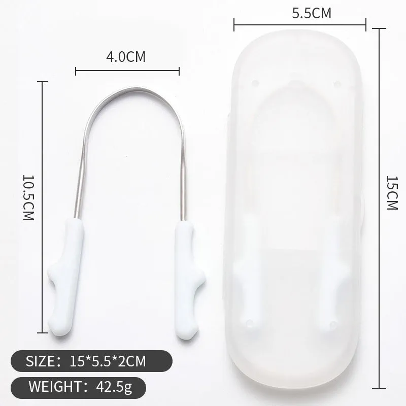 Cleaner Stainless Steel Set Tongue Scraper