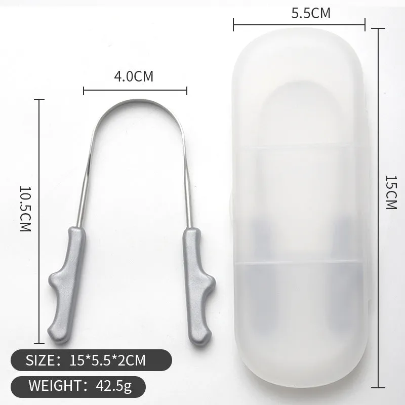 Cleaner Stainless Steel Set Tongue Scraper