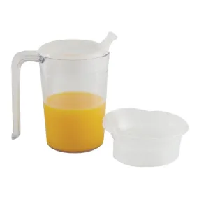 Clear Mug with Handle & 2 lids