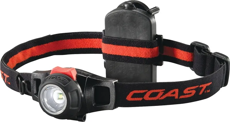 Coast 19284 Adjustable Headlamp, AAA Battery, LED Lamp, 305 Lumens, Bulls-Eye Spot Beam, 2 hr 15 min Run Time, Black :CD 1: QUANTITY: 1