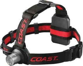 Coast TT7041CP Adjustable Headlamp, AAA Battery, LED Lamp, 175 Lumens, Hinged Beam, 56 m Beam Distance :CD 1: QUANTITY: 1