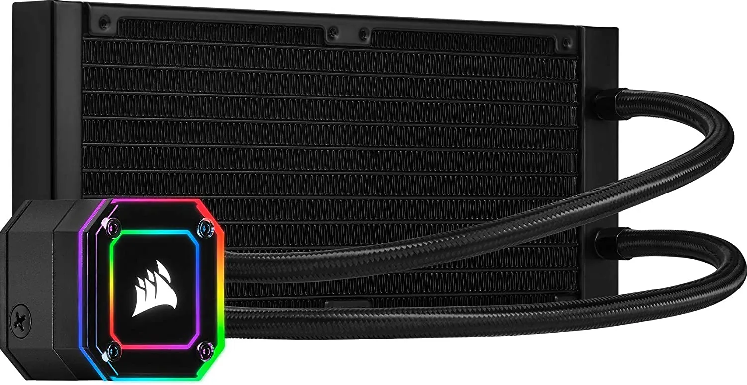 Corsair iCUE H100i ELITE Capellix Liquid CPU Cooler, 33 Ultra-Bright RGB LEDs, Two 120mm ML RGB Series PWM Fans, 400 to 2,400 RPM, CW-9060046-WW Black