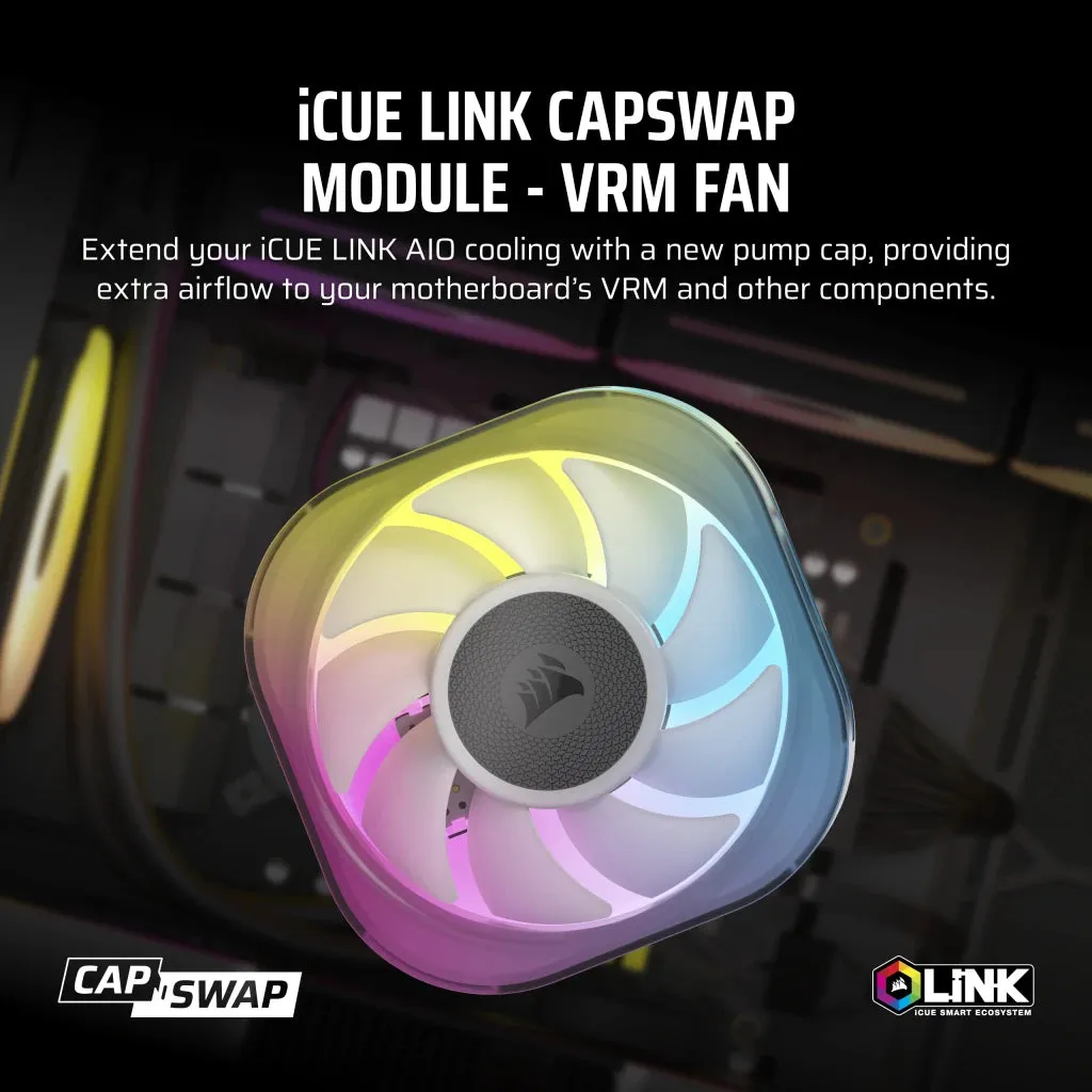 Corsair iCUE LINK Black 黑色 AIO CapSwap Module - VRM Fan CC-9061014-WW