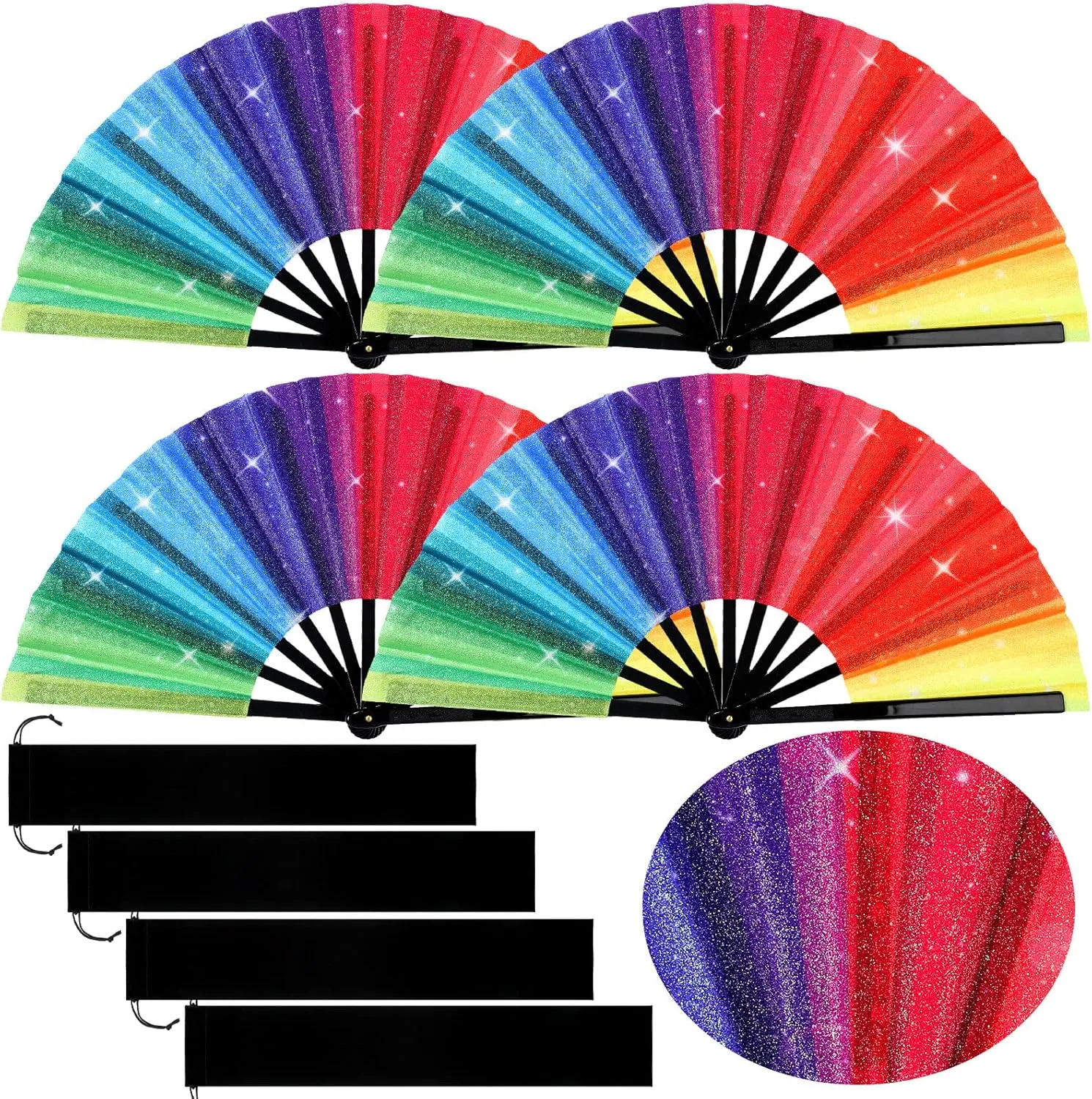 Creative Shiny Fan Foldable Fan Hand Held Fan