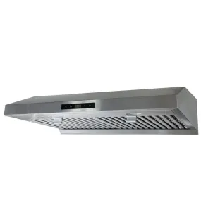 Crown Range Hood PRO-BF01| 30"| 800 CFM| Stainless Steel| Under Cabinet