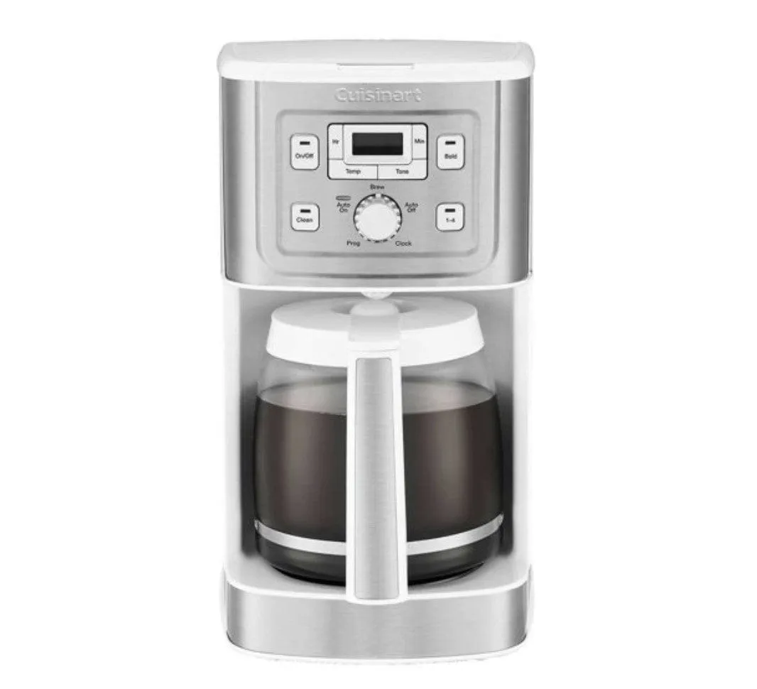 Cuisinart 14 Cup Programmable Coffee Maker White - Certified Refurbished