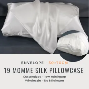 Custom Wholesale Silk Pillowcase 19 Momme Envelope Closure - 50×70cm